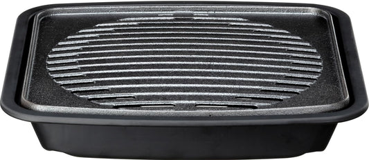 Ishigaki Iron Cast Yakiniku Grill, S, Approx. Height 10.0 x Width 9.4 inches (25.5 x 24 cm), Delish Life Plate, For 1 Person, Black