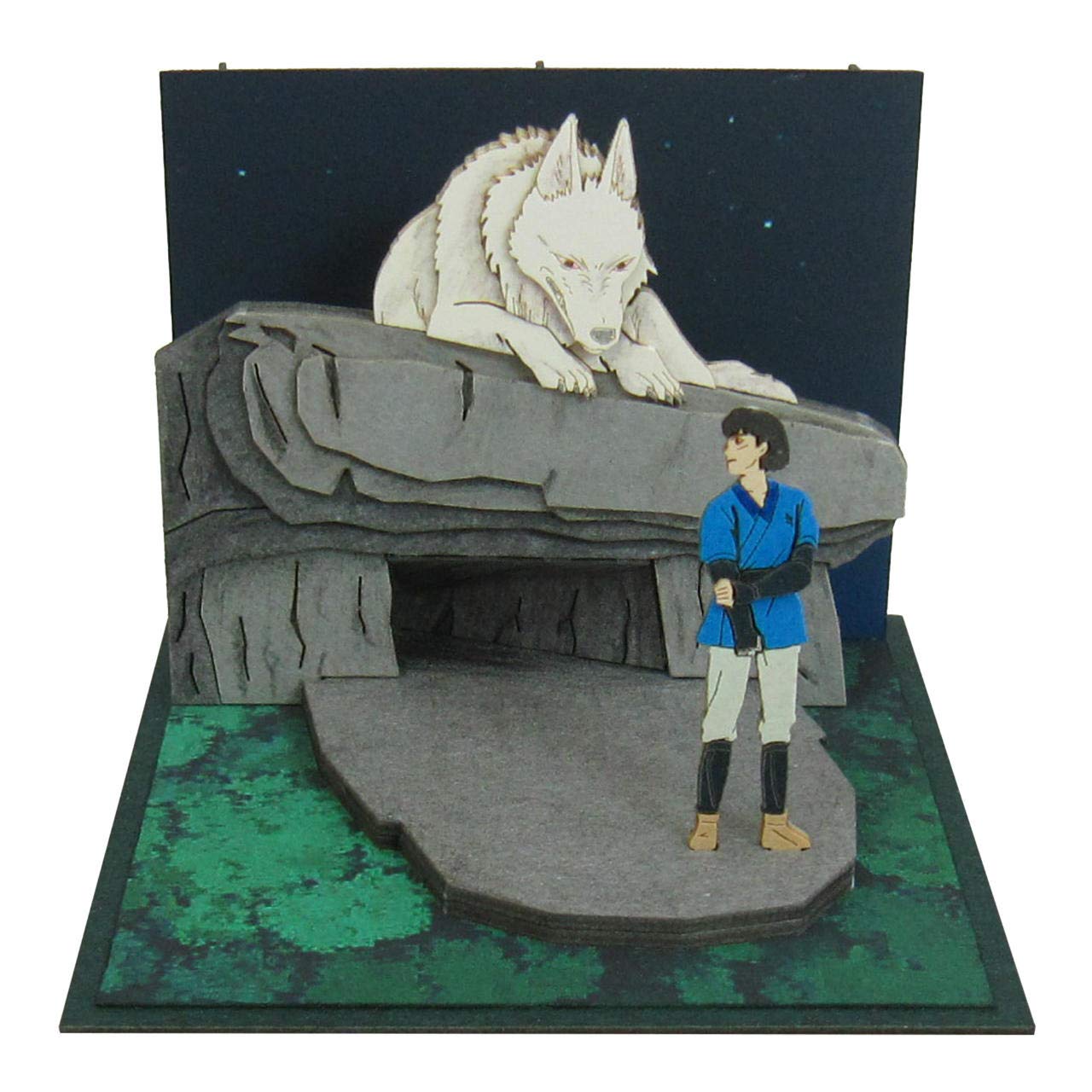 Giant Bean Bag Chairs MP07-42 Sankei Studio Ghibli Mini Princess Mononoke Moro and Ashitaka Non-Scale Paper Craft