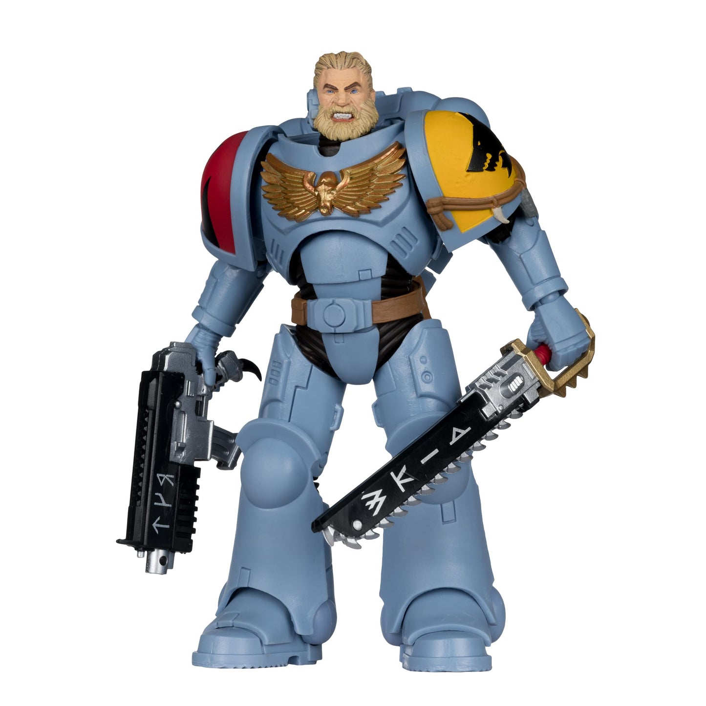 McFarlane Toys- Warhammer 40,000 Grey Hunter (Space Wolves) 7in Action Figure