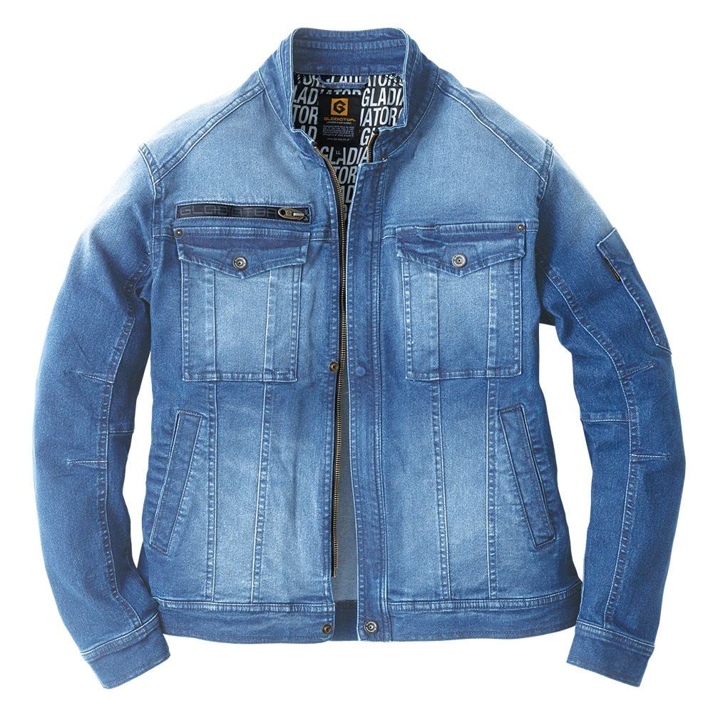 COS Nobuoka GLADIATOR Jacket, Long Sleeve, Denim, Stretch, 25% or More Horizontal, Sustainable, light indigo, L