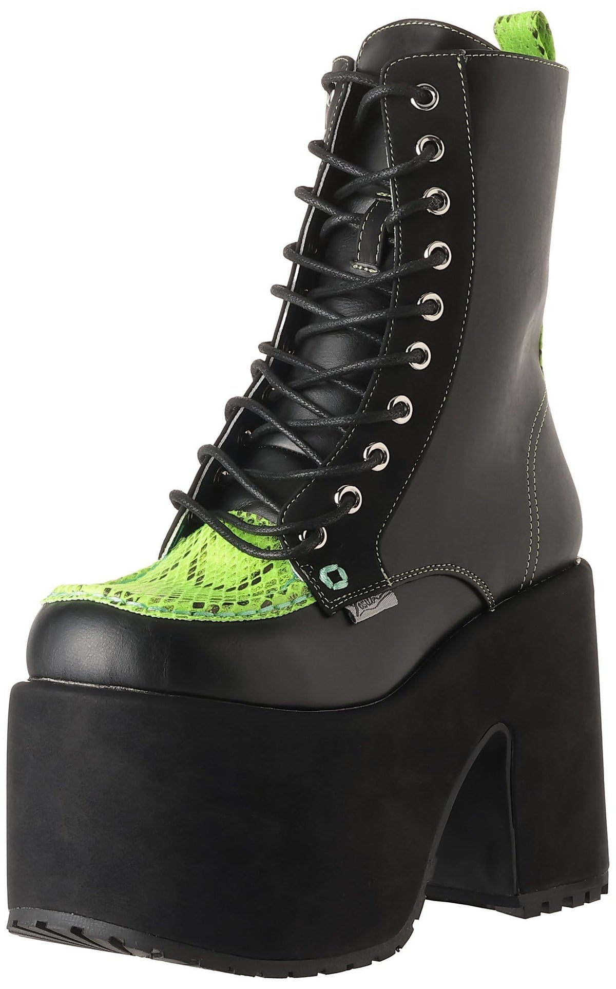Yosuke 4460041 Women's Fashion Boots, multicolor (black / green), 22.0~22.5 cm