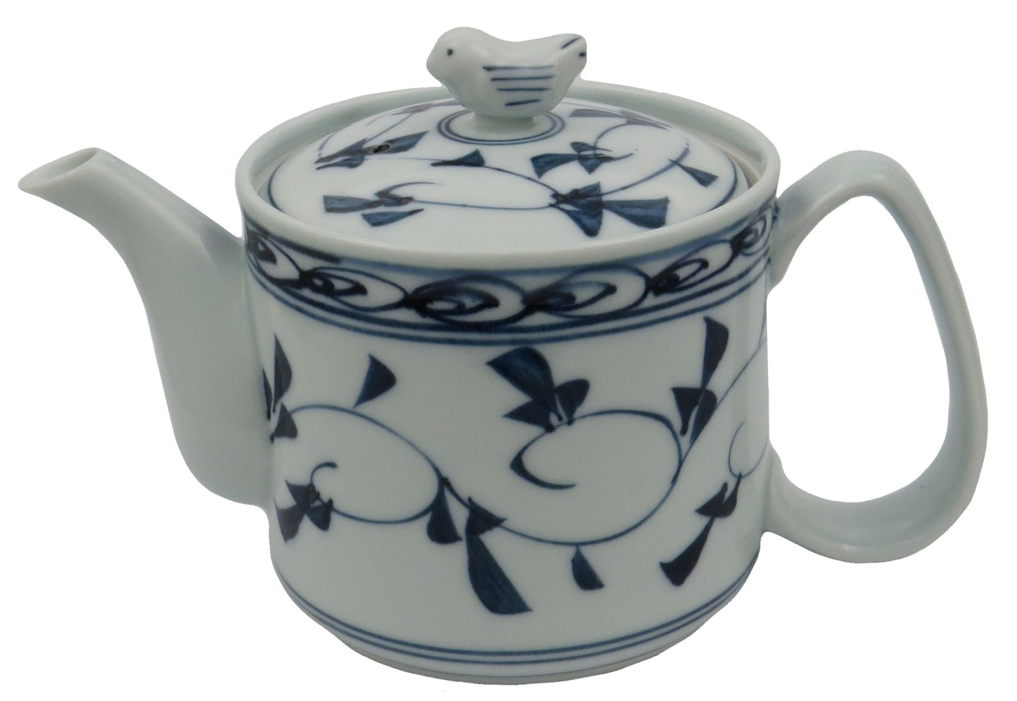 Hasami Ware Ichisei Pottery Fluffy Lightweight Pot, Large, Land Crest Arabesque 23306