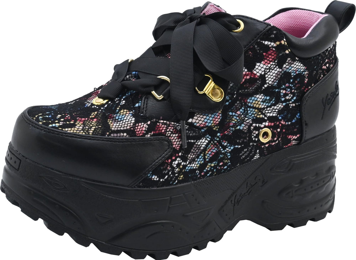 Yosuke 2810184 Women's Platform, multicolor (black multi), 24.0 cm