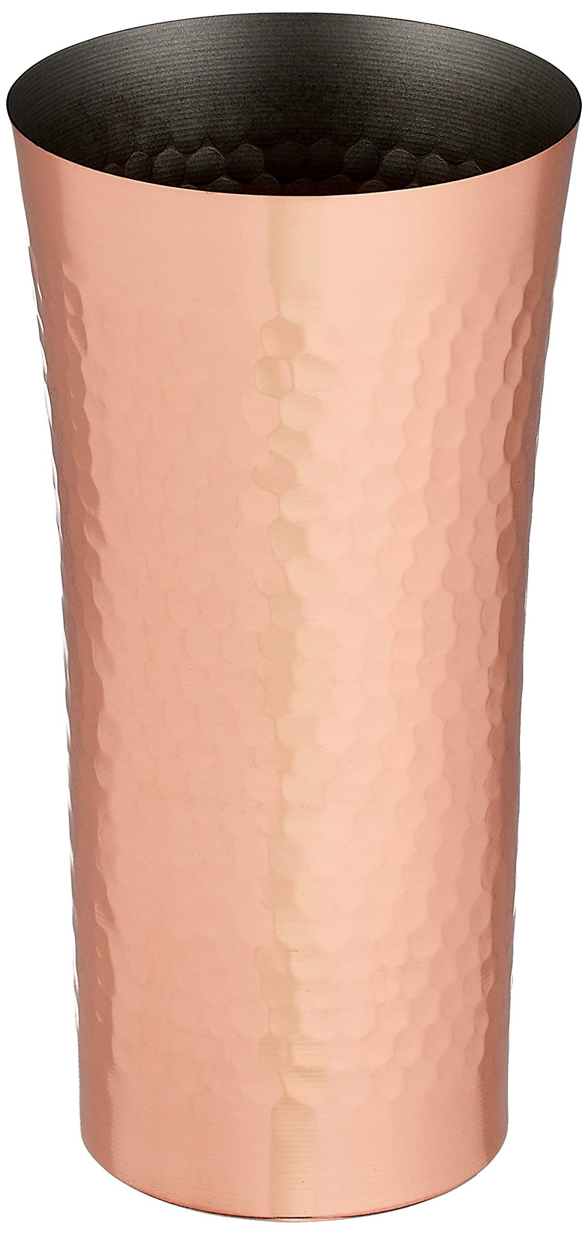 よこやま Yokoyama AB-225 Tsubame no Takumi Beer Tumbler, Made in Japan, Copper, Hammered, 13.5 fl oz (400 ml)