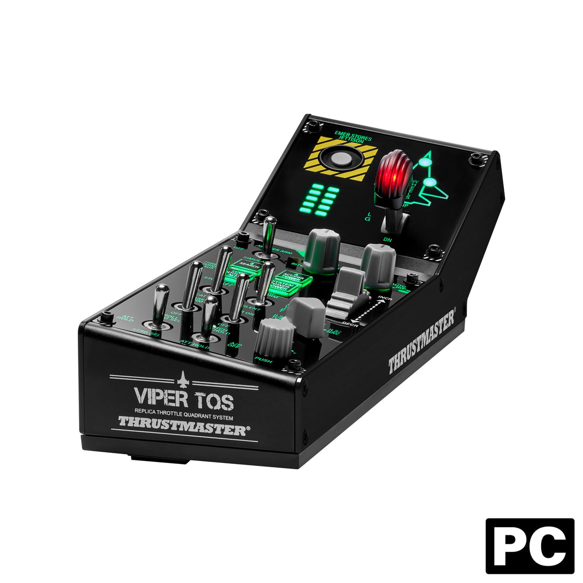 Thrustmaster Viper Backlit Metal Flight Sim Control Panel Add-On - PC