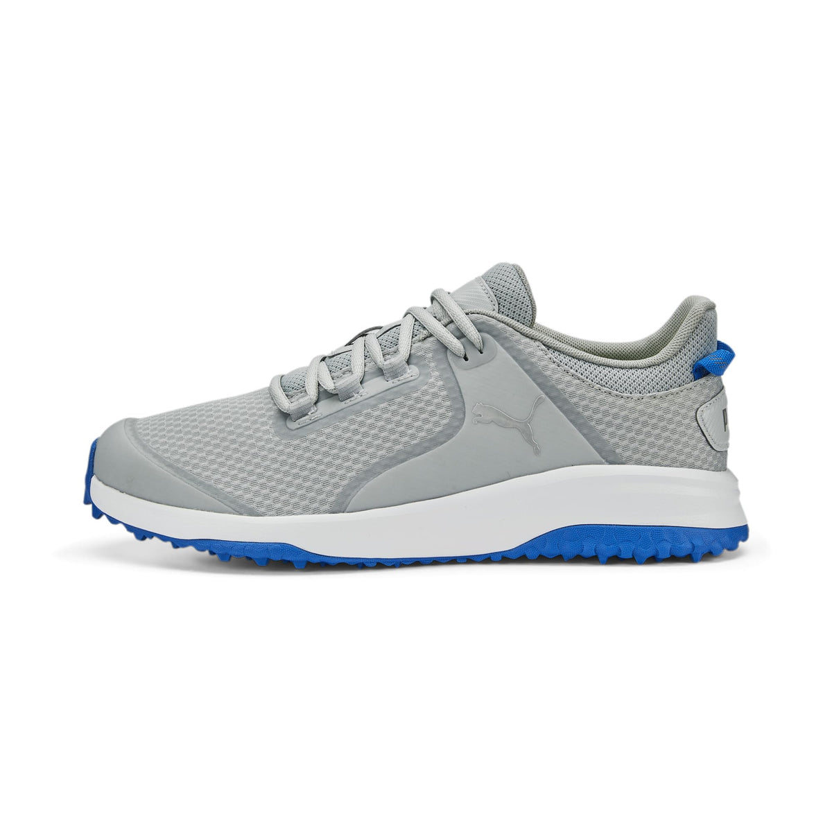 PUMA Men's Golf Shoe, Flat Light Gray Silver Team Royal, 9.5