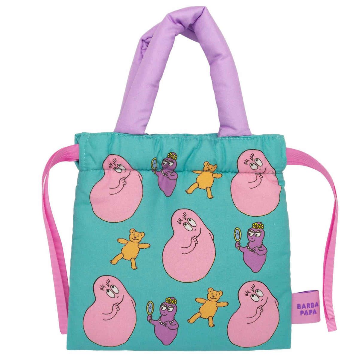 Barba Daddy Greeting Life Cushion Drawstring Stationery Storage Papa Bell BBZ-347 Light Blue
