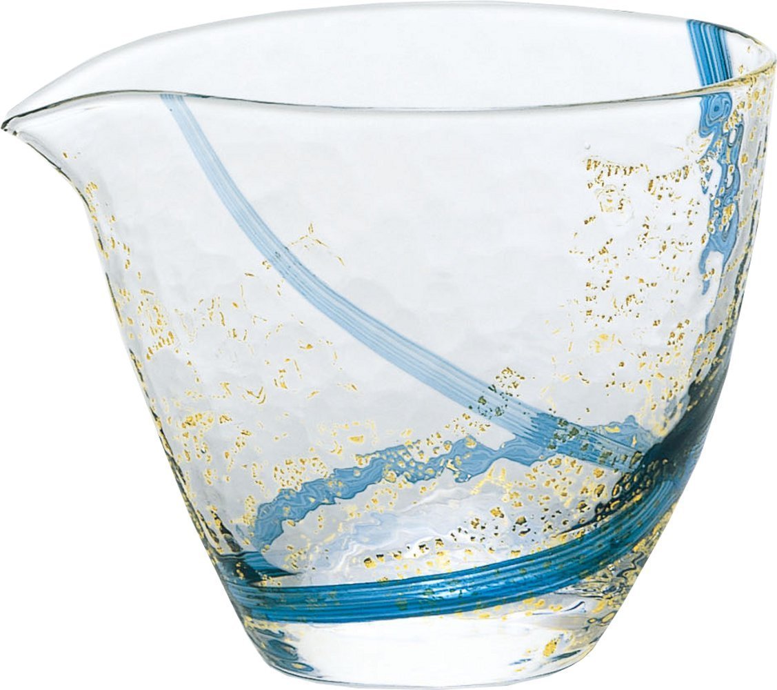 東洋佐々木ガラス Toyo Sasaki Glass 63700 Cold Sake Carafe, Blue, 10.1 fl oz (300 ml), Single Mouth, Edo Glass, Yachiyo Kiln, Made in Japan