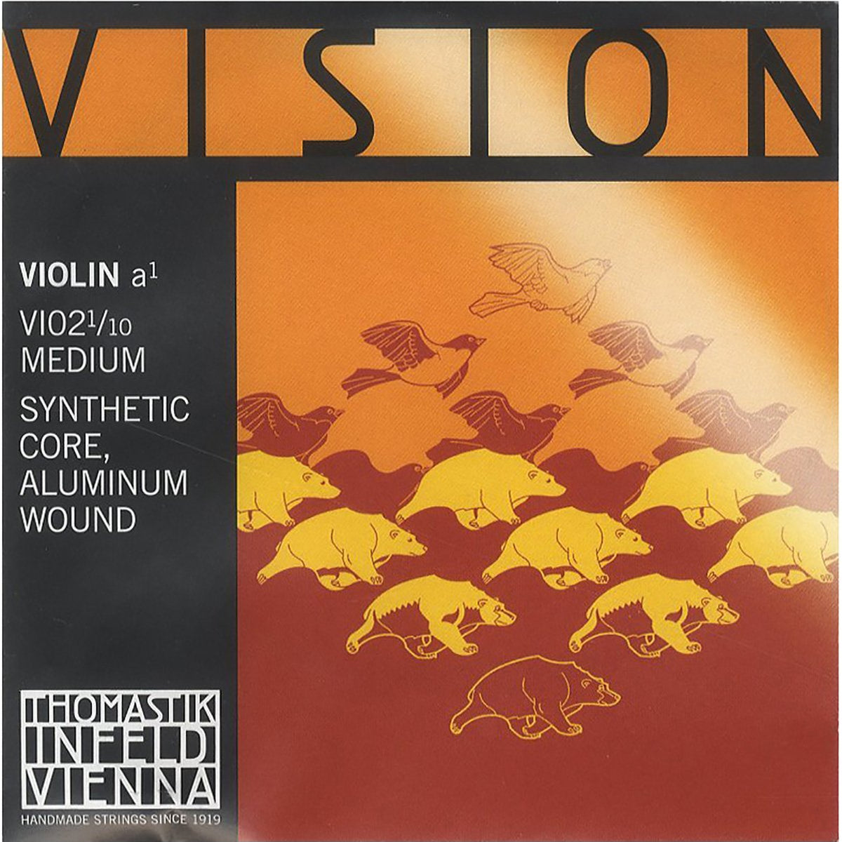 Vision VI02 Violin Strings, A-Wire, Aluminum Wound