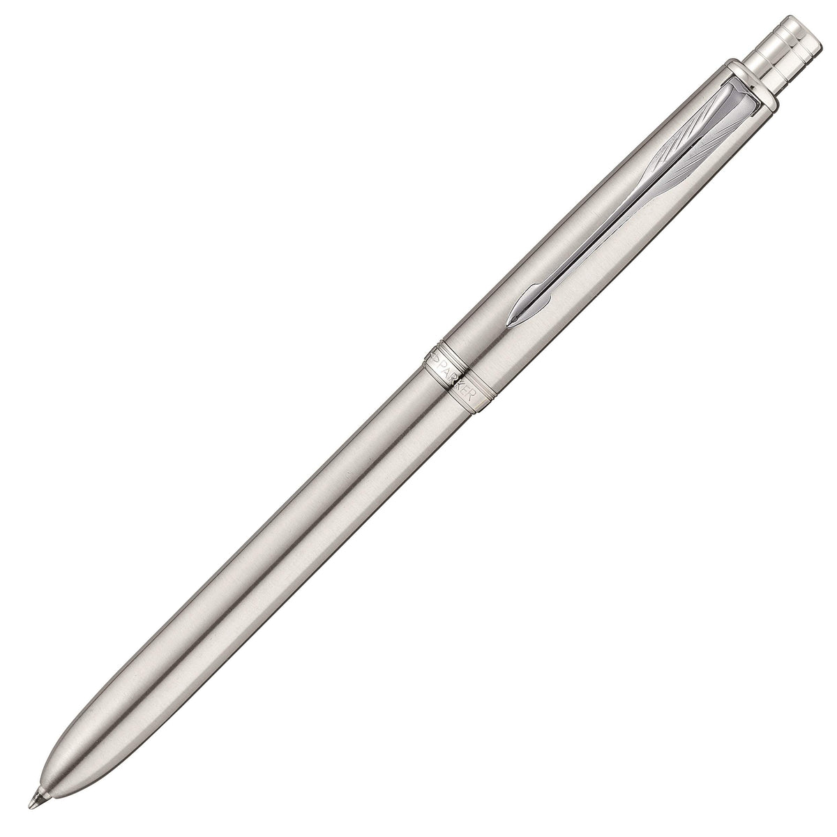PARKER S111306720 Multi-functional Pen, Stainless Steel CT, 3 in 1 Ballpoint Pen, 2 Colors (Red & Black) & Mechanical Pencil, Gift Box, Authentic Imported