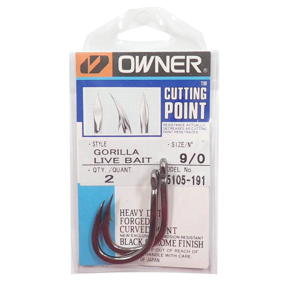 Owner 11510 Single Hook Cut Gorilla No. 9/0