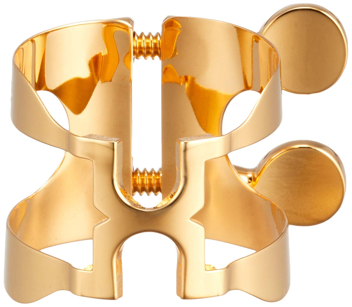 Harrison Hearts Alto Saxophone Ligature A3 Gold Plated Finish