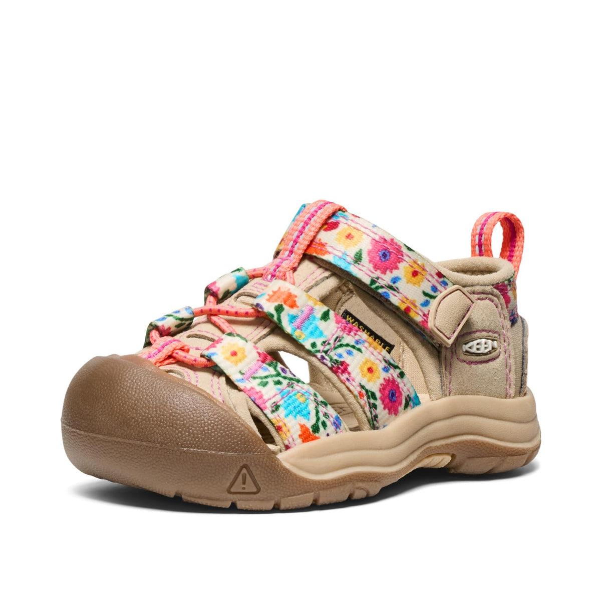 KEEN Unisex-Child Newport H2 Closed Toe Water Sandals, Safari/Birch, 5 Big Kid