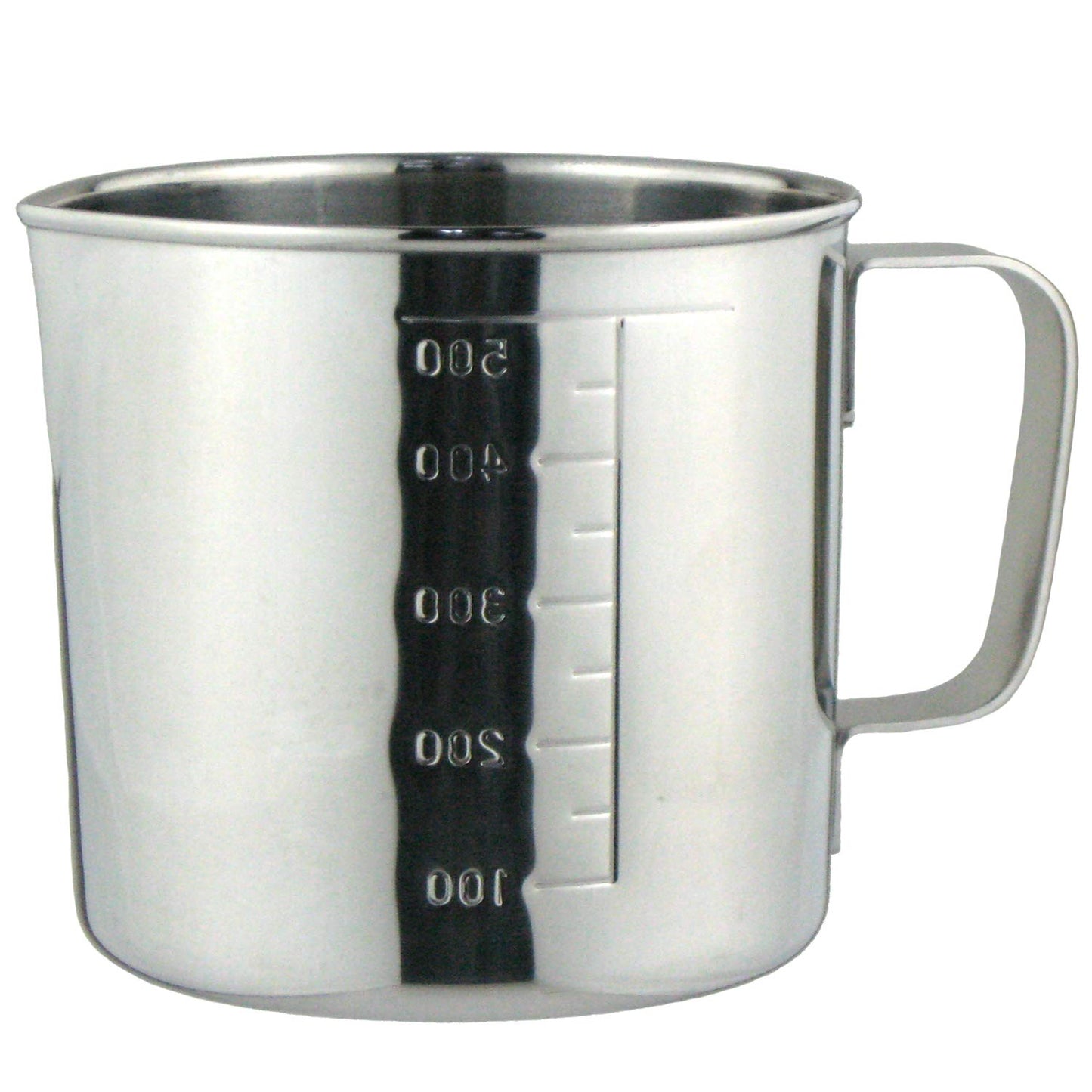Nagao Tsubamesanjo 800500 Measuring Cup, 16.9 fl oz (500 ml), 18-8 Stainless Steel, Made in Japan