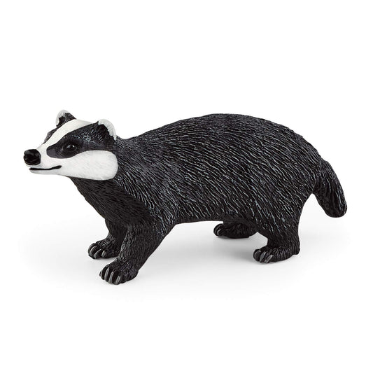 Schleich Wild Life, North American Woodland Wild Animal Toys for Kids, Badger Toy Figurine, Ages 3+