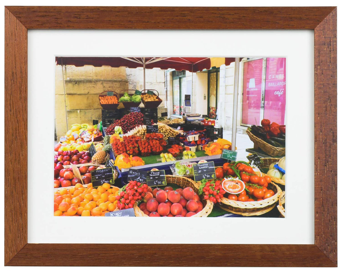 Kenko MNGA-2L-BR Garden Picture Frame, 2L Glass Type, Wooden Frame, Brown