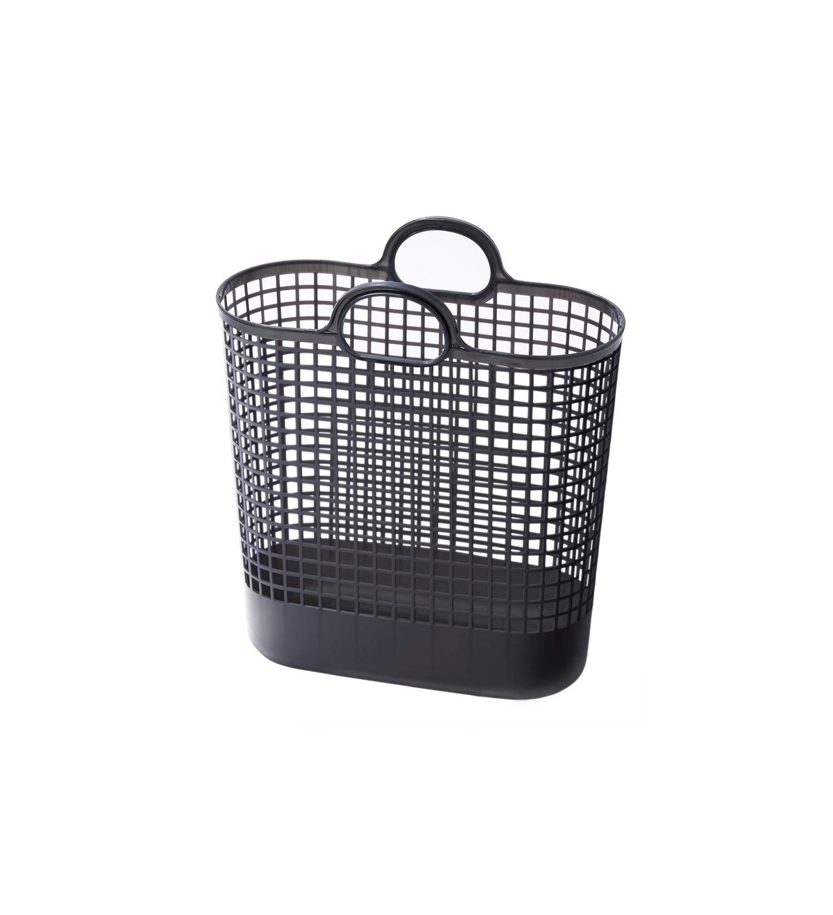 like-it LBB-17C Laundry Laundry Storage Slim Basket with Handle, Large, Gray, Biomass Plastic