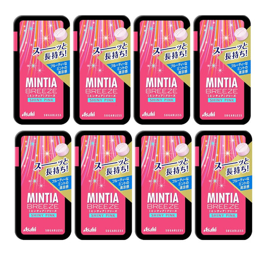 MINTIA Breeze Large Size Mints Tablets � 8 Pack, 30 Tablets (22g/ 0.78 oz) / 8 Pack :Total (176g/6.24 oz) Japan Import (Shiny Pink)