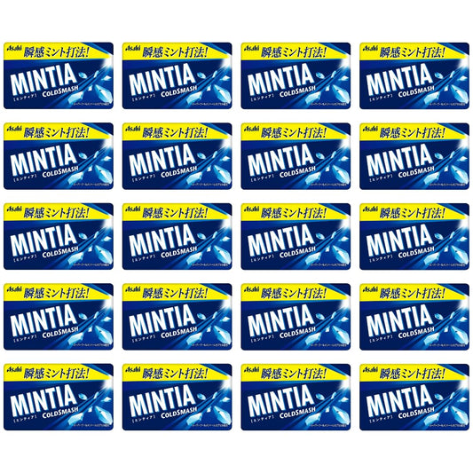 Japanese Breath Mint – Mintia Cold Smash 20 Pack (50 Tablets Each) – Strong & Refreshing Sugar-Free Mints – Portable Pocket Case – Made in Japan