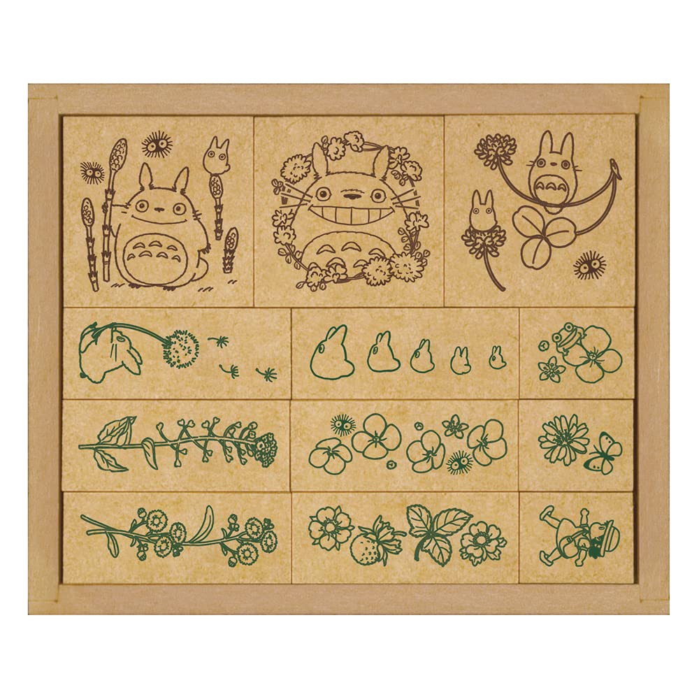 Beverly Ghibli SOH-007 My Neighbor Totoro Stamp Flower Hanko Spring and Summer