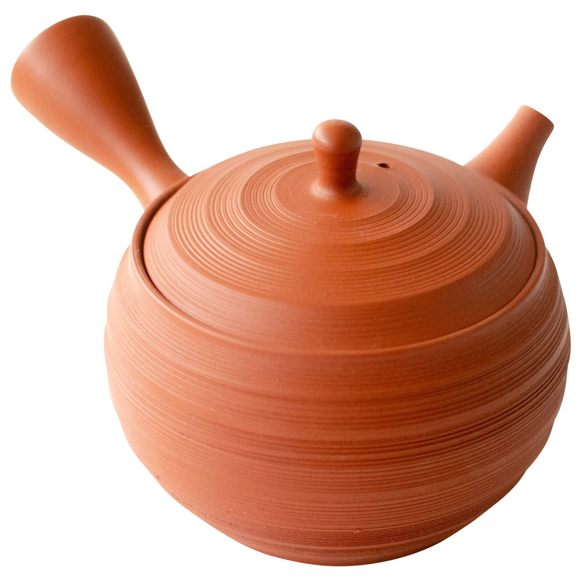 Tokoname Ware 266271 Tamako Kiln Teapot, Red Mud, Ceramesh, Ceramic Tea Strainer, Approx. 9.2 fl oz (260 ml), Streaked Pattern, Green Tea, Japanese Tea, Made in Japan