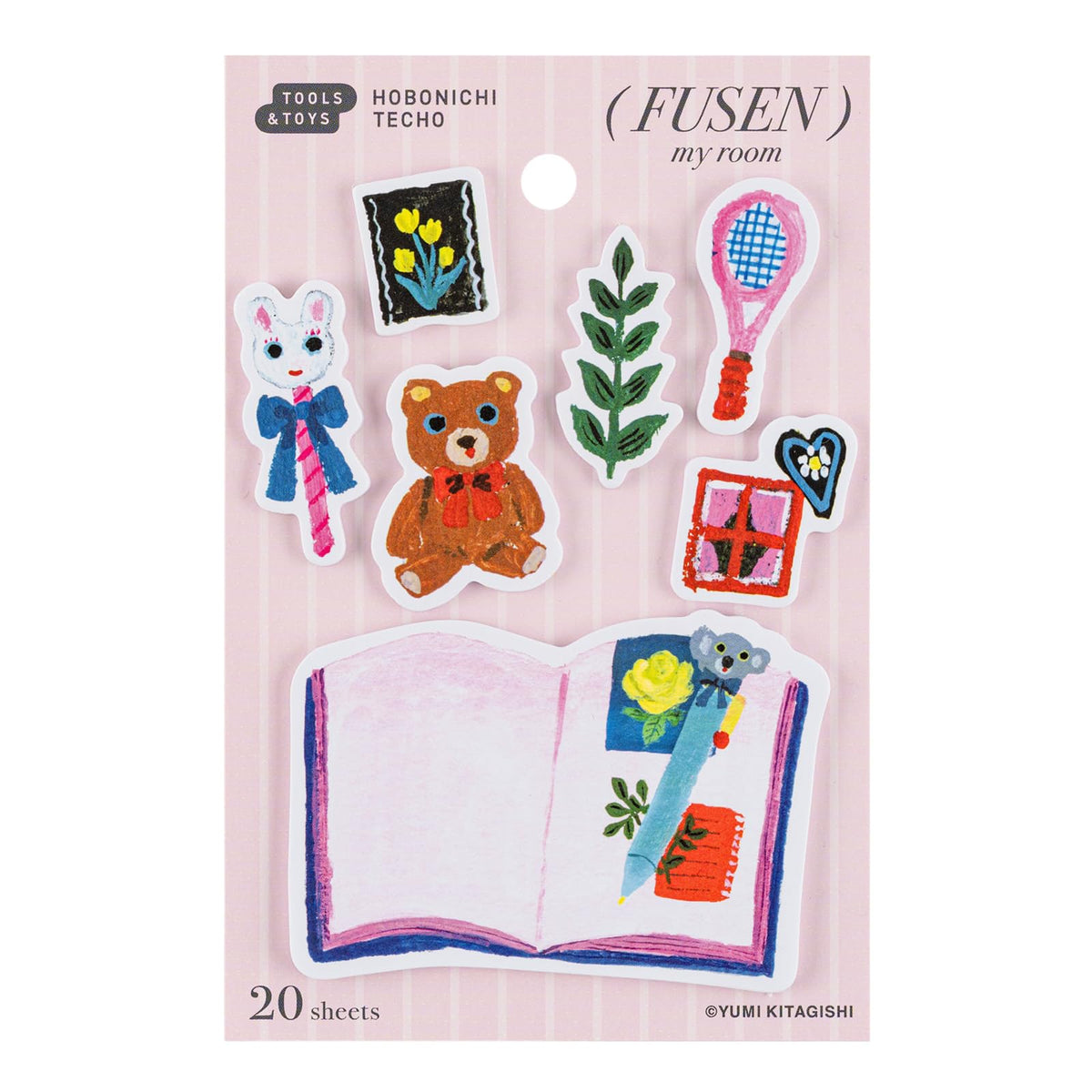 Hobonichi Techo Accessories Yumi Kitagishi: Hobonichi Sticky Note Tabs - My Room