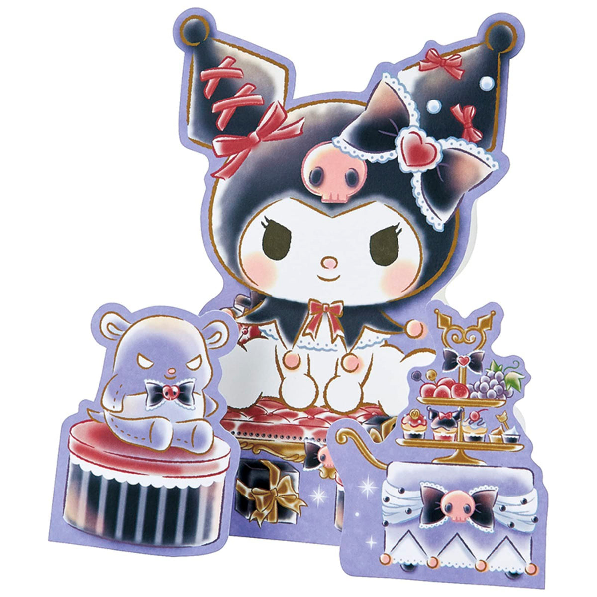 Sanrio MU134-3 SANRIO 732958 Message Card, Chromi, Gift and Sweets, Greeting Card, International Shipping Available,
