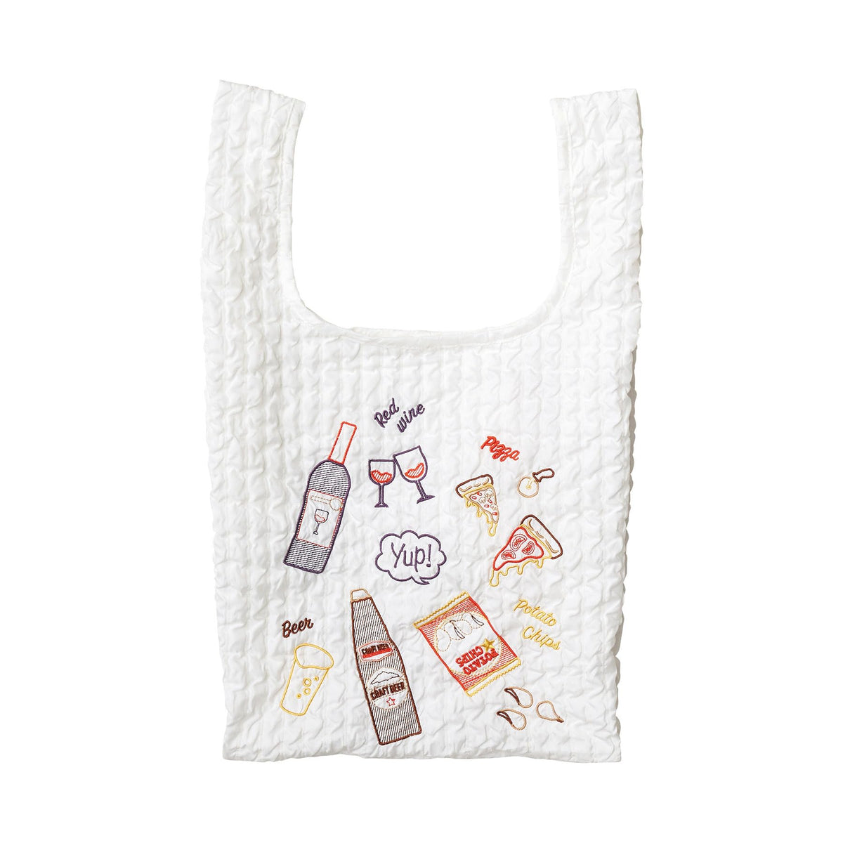 Marushin Eco Bag yup! (Yap! Party Night 0585014200 17.7 x 9.8 inches (45 x 25 x 12 cm), Food, Fun, Folding, Storage Bag Included