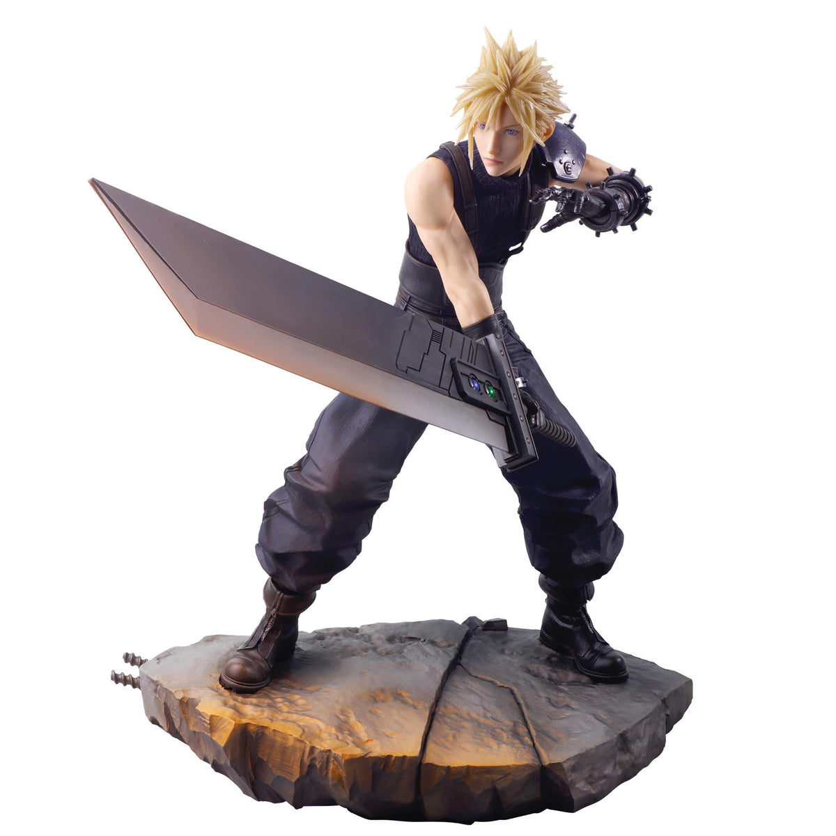 Square Enix Final Fantasy VII Rebirth Cloud Strife Figurine - Black