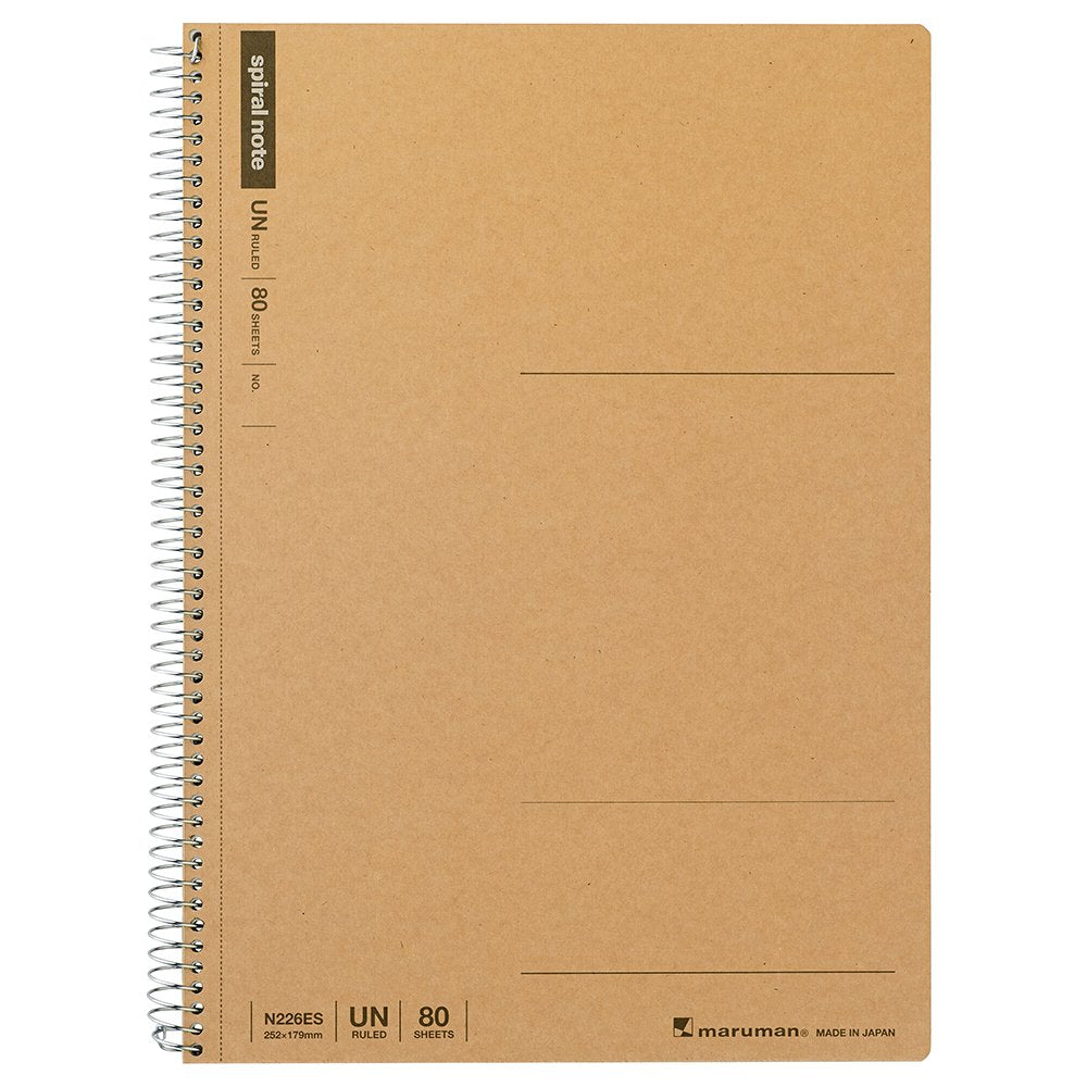 Maruman N226ES Notebook, Ring Notebook, Plain, Basic B5, 80 Pieces, Set of 5