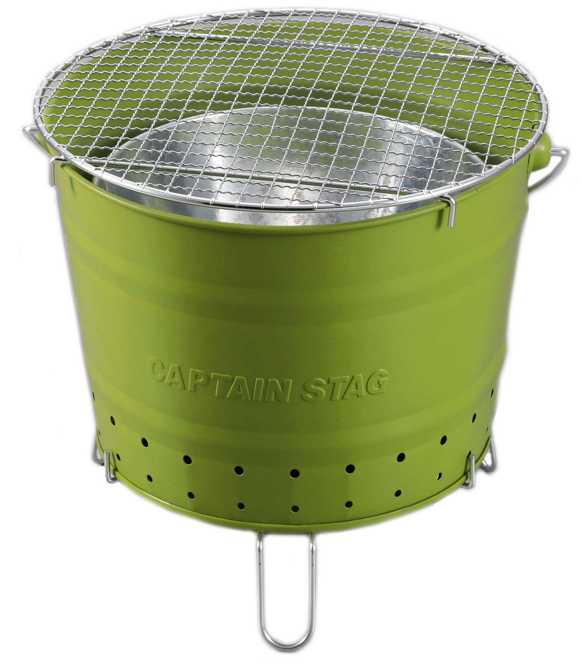 Captain Stag 7 Wheel BBQ Bucket Grill for 1-2 People