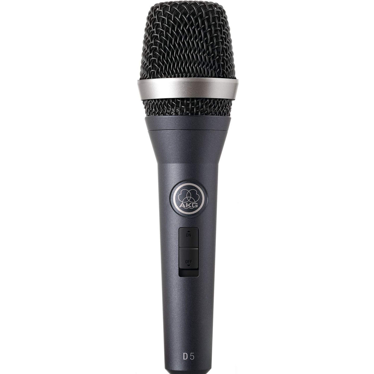 AKG D5S Professional Dynamic Vocal Microphone with On/Off Switch, Black