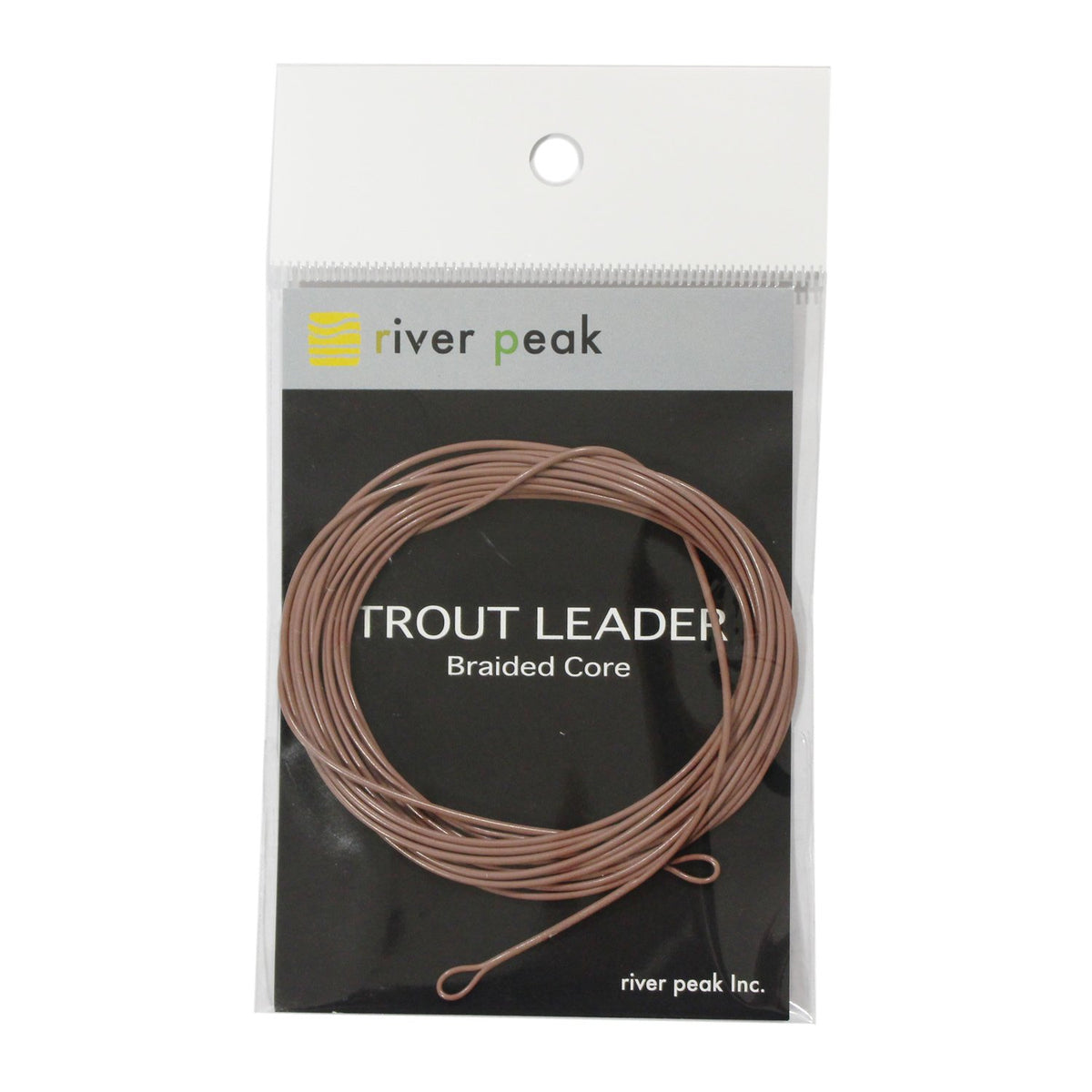 River Peak RP-TLE500 Fly Reader, Trout Leader, Braided Core, 9FT/2.74m, 14lb, 3g