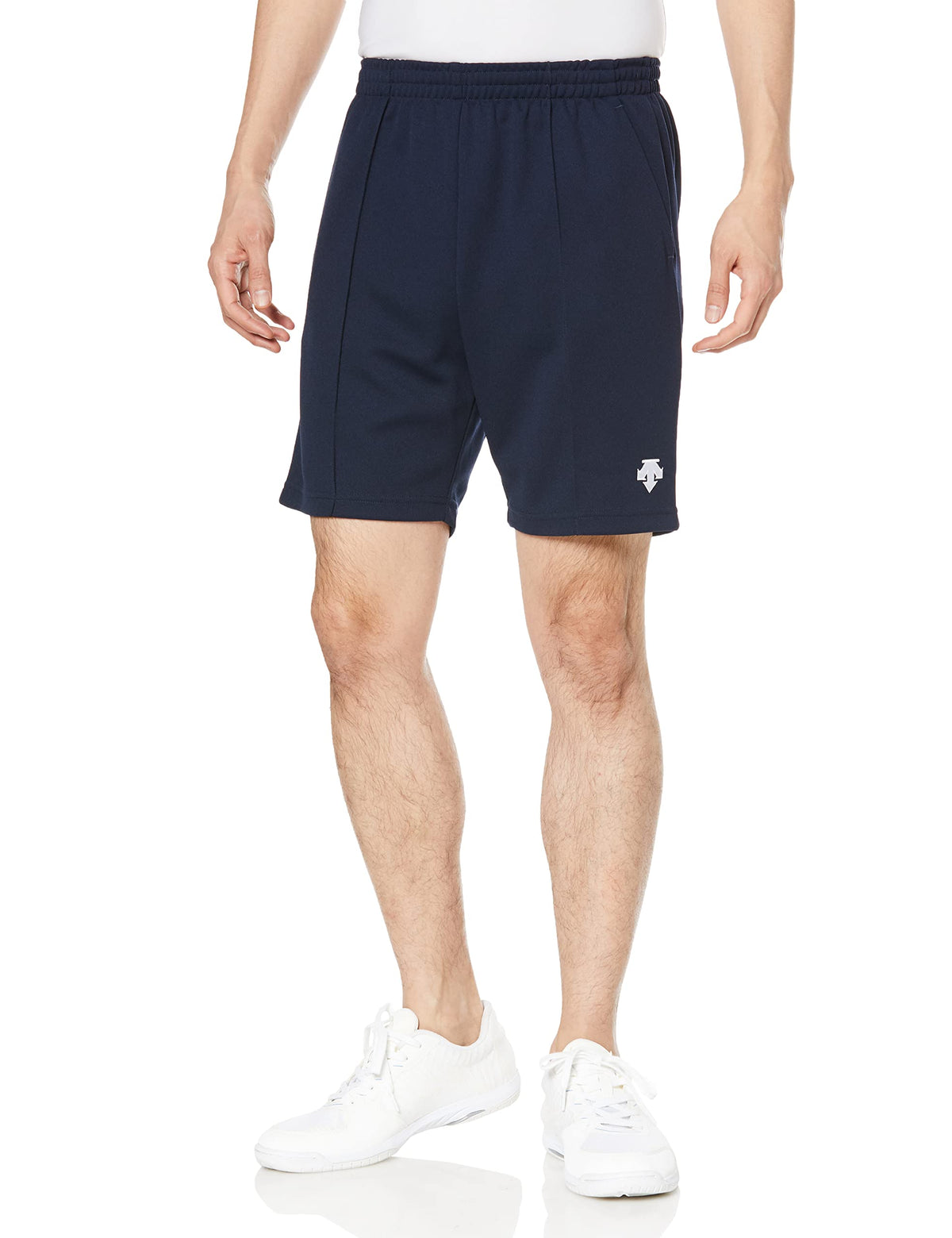 Descente Half Pants, Volleyball Classic, Sweat Absorbent, Dry, Stretchy, Loose Fit, Unisex, Unisex, For Practice, Navy, Medium