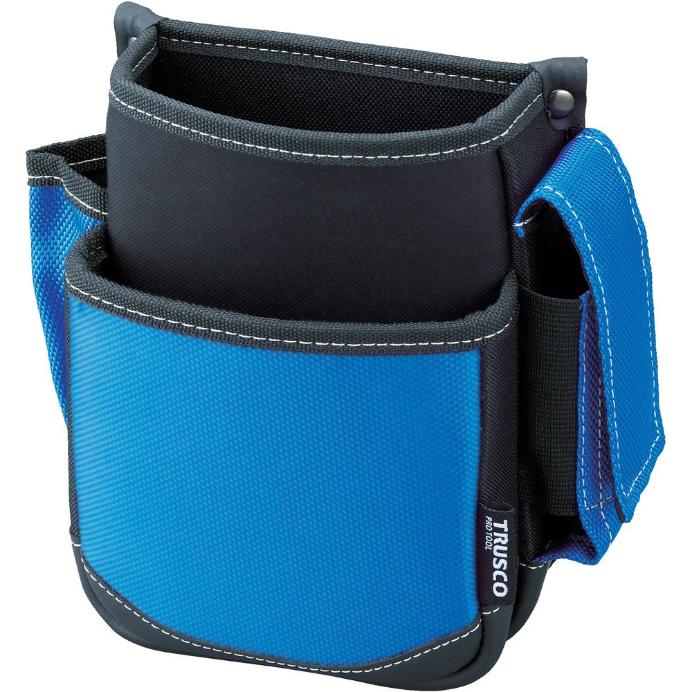 TRUSCO TWP2-BL Waist Bag, 2 Tiers, Includes Mobile Phone Holder, Blue