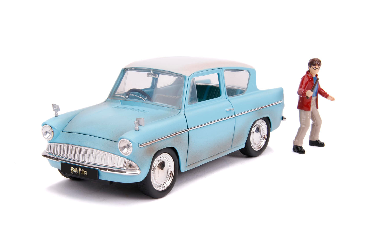 Jada Harry Potter 1:24 1959 Ford Anglia Die-cast Car and 2.75" Harry Potter Figure, Toys for Kids and Adults
