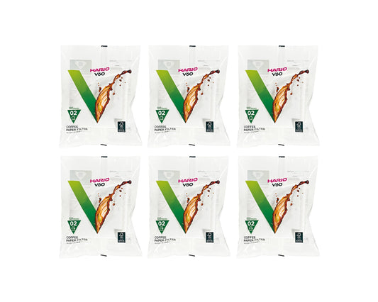 Hario V60 Paper Coffee Filter, Size 02, White, 600ct