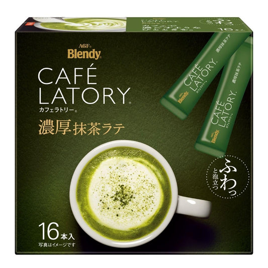 AGF Blendy Cafe Ratory (16sticksx 3 boxes, Rich matcha latte)