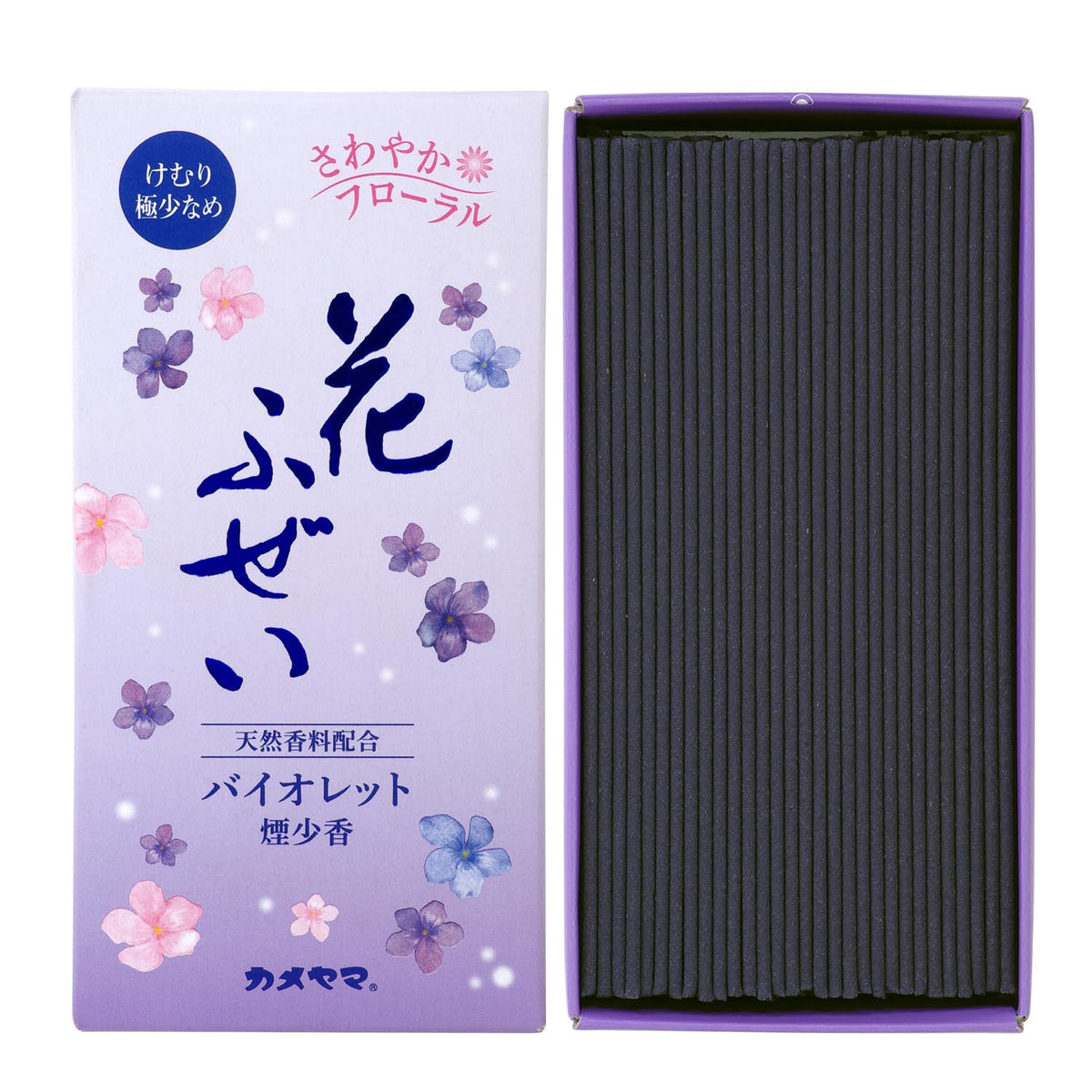 Kameyama Flower Fuzzy Violet Smoke Incense Approx. 3.5 oz (100 g) Incense Incense Smoke Less