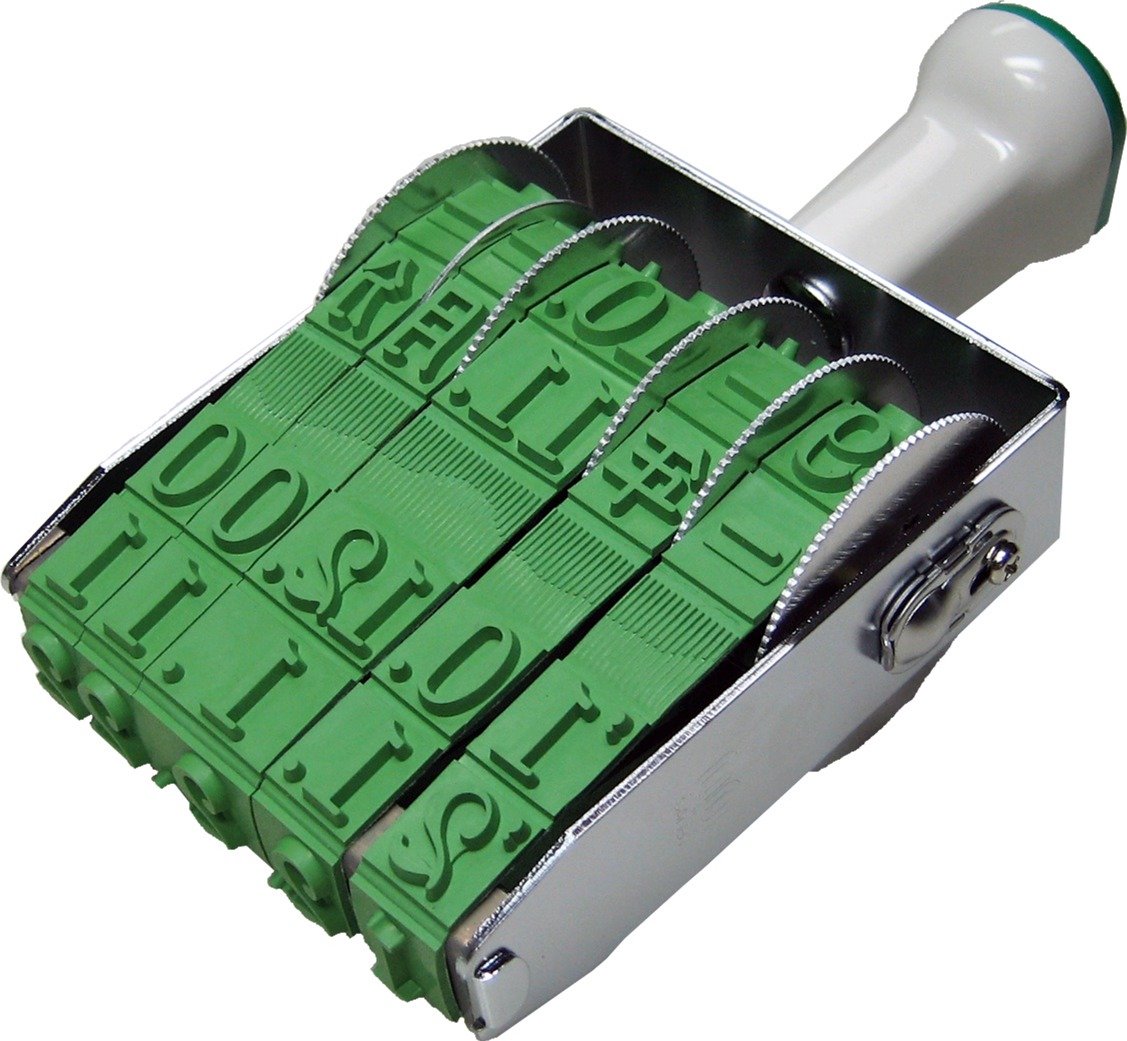 Sanby TK-D00 Rotating Stamp Techno-Touch 5 Dates Mincho First Issue