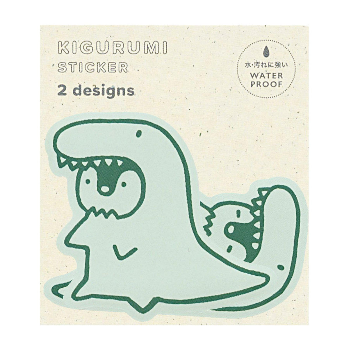 ELCOMOON Sticker Die Cut Sticker Kigurumi Dino STC002
