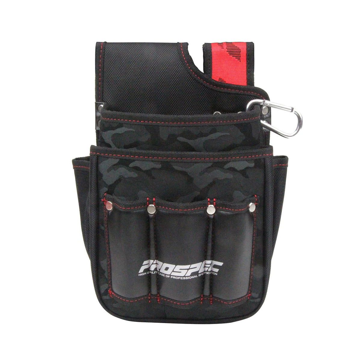 SK11 PRO-RD13 Waist Bag with Holder, 0.2 inch (5 mm) Thick, Soft EVA Foam, Camouflage Black