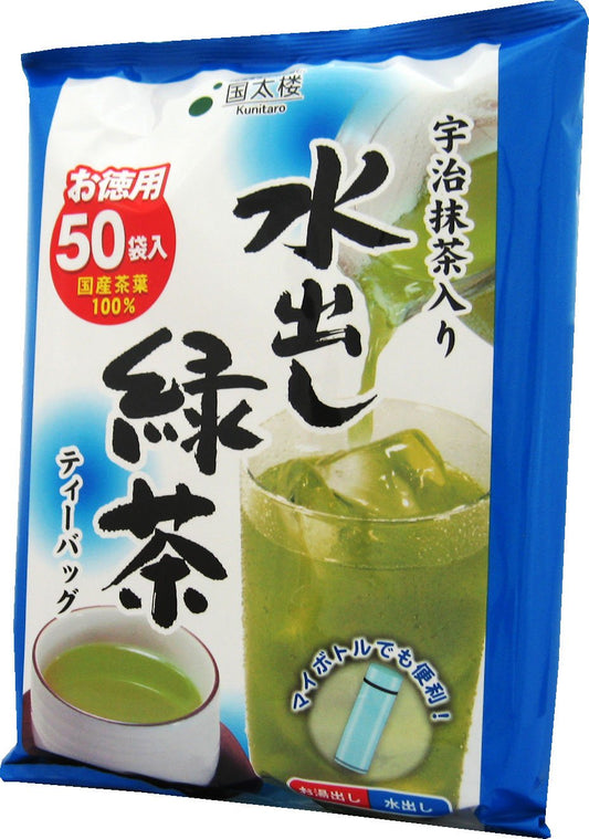 KuniFutoshi-ro Uji Matcha containing water out green tea bags (3.5gX50P) X2 pieces