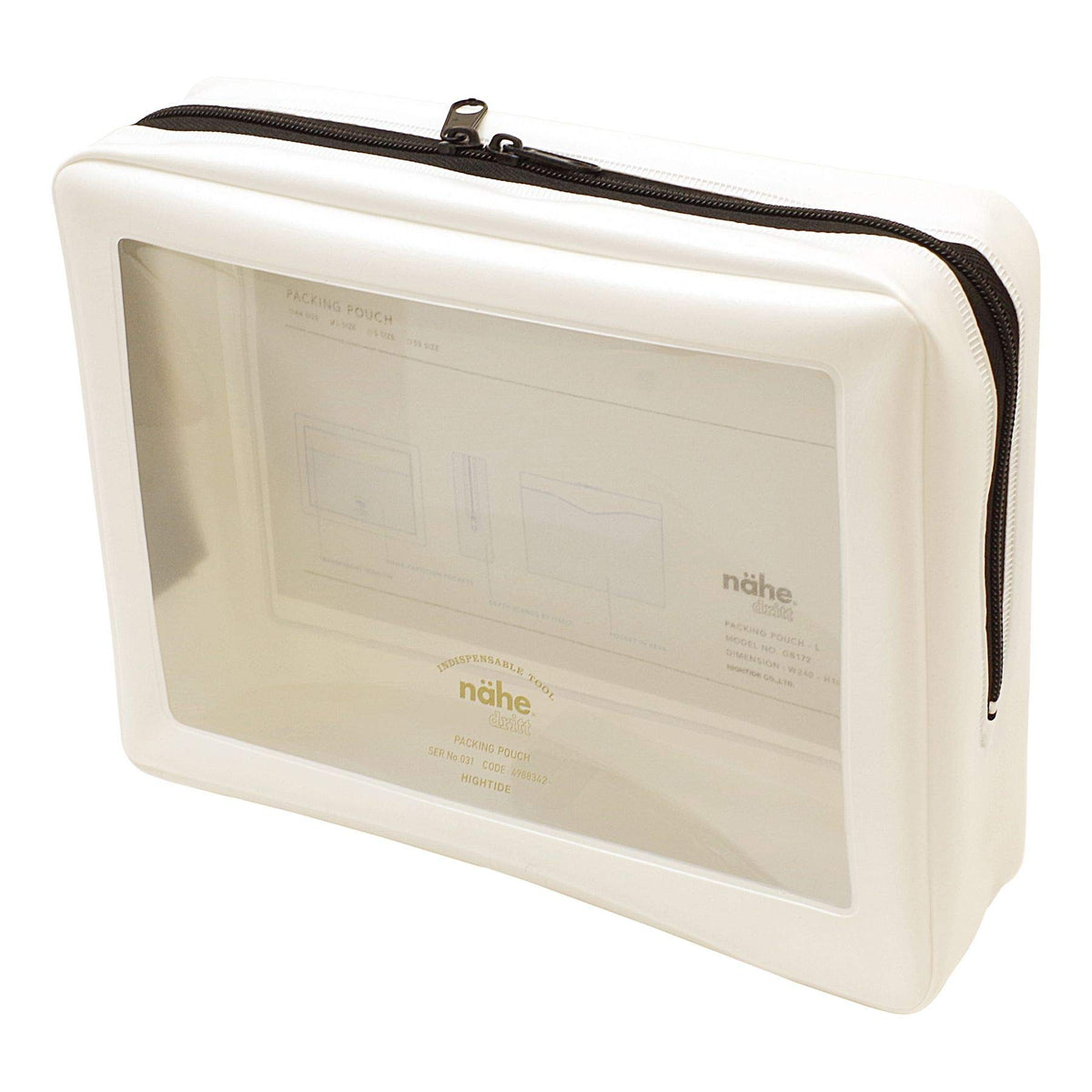 [HIGHTIDE] nahe Packing Pouch, Large, White