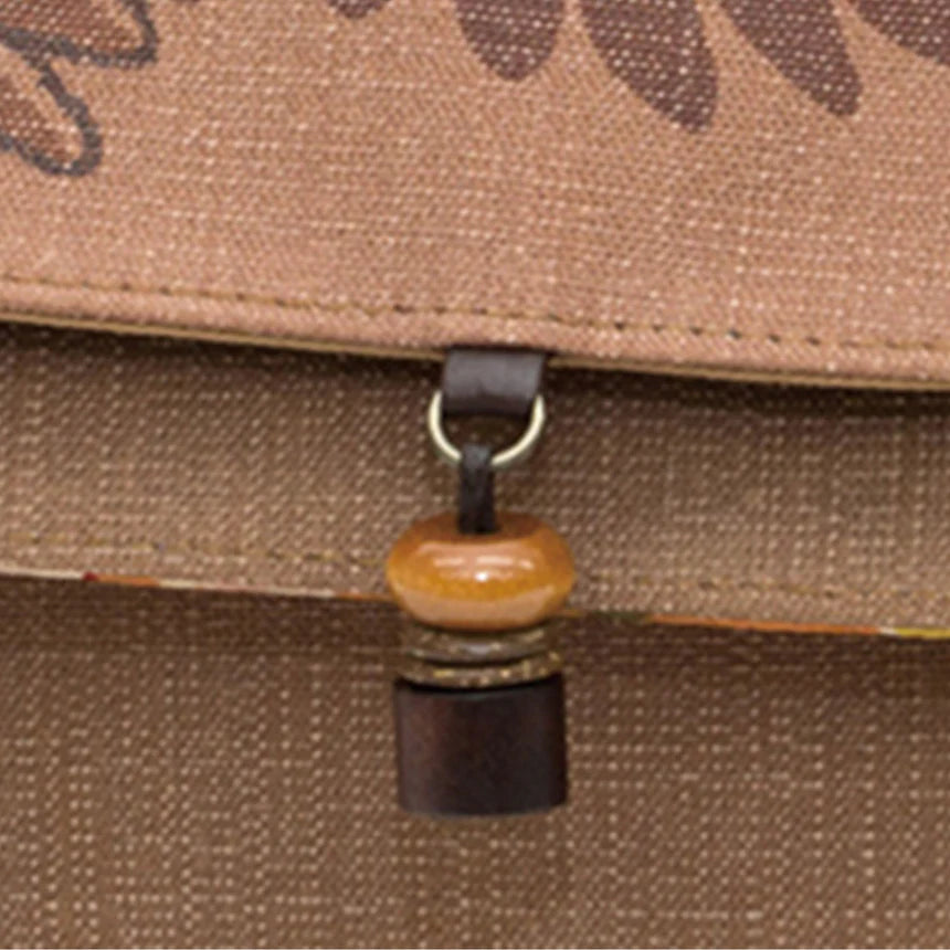 Persimmon Dyed "Macaron" Two-Way W Pochette