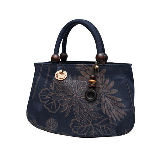 Indigo & Persimmon Dyed "Marron" Handbag