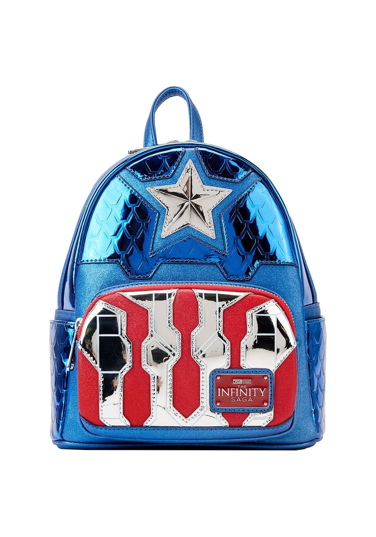 Loungefly: Marvel Shine Captain America Cosplay Mini Backpack - Confidential