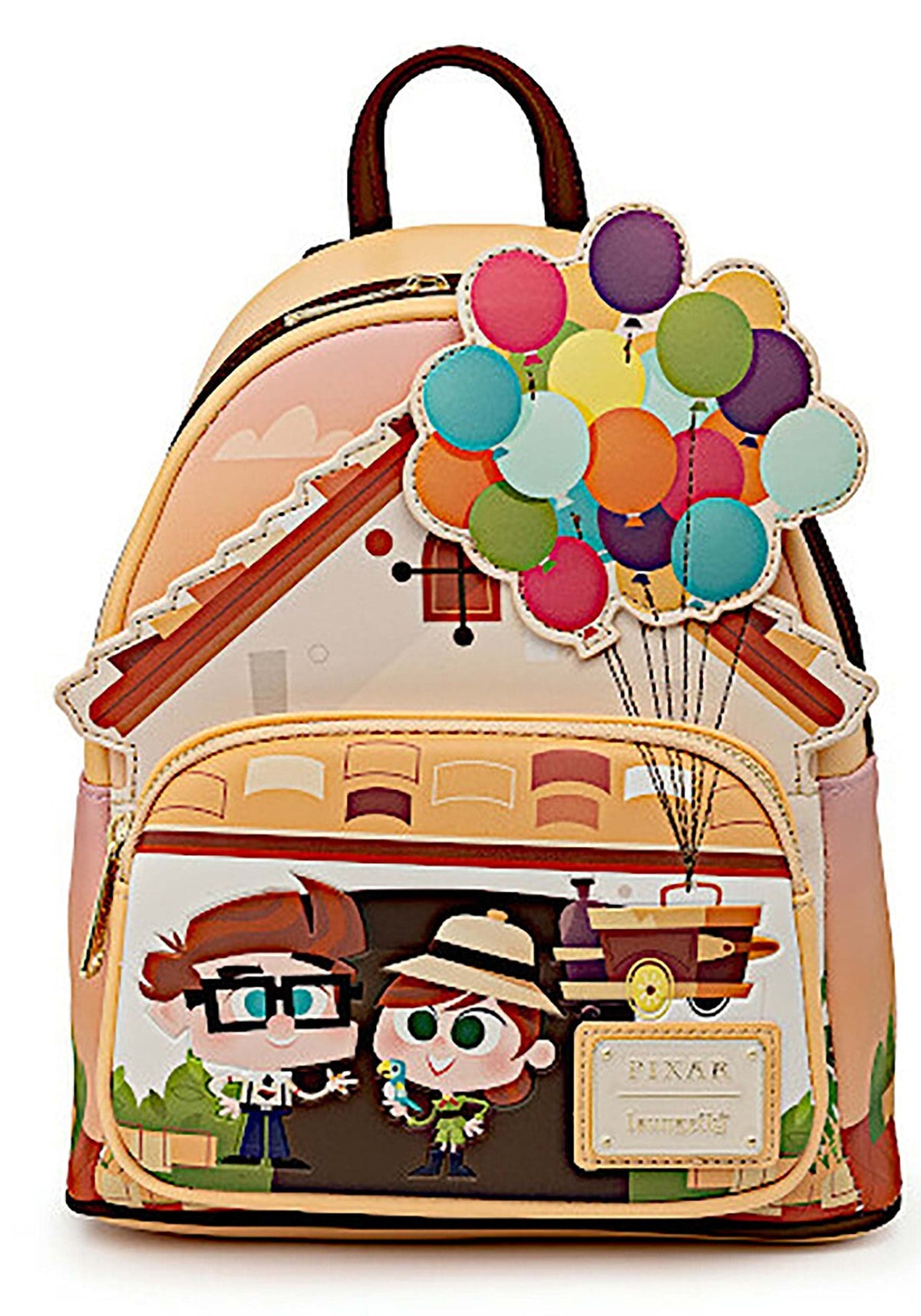 Loungefly Disney Pixar Up Working Buddies Womens Double Strap Shoulder Bag Purse,One Size