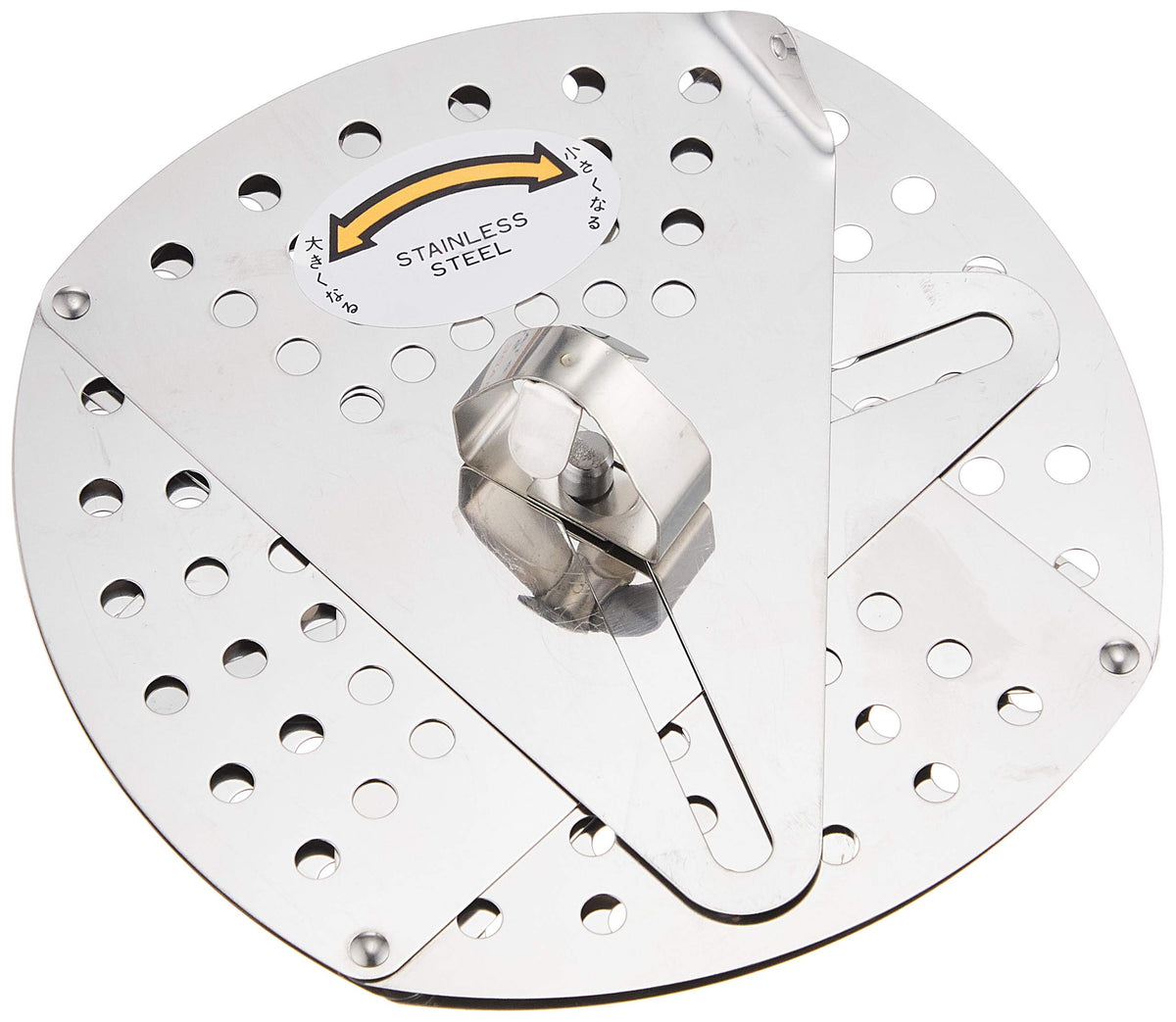 Shimomura Industry FVS-501 Full Veggie Smile One-Size Drop Lid, Dishwasher Safe, Made in Niigata, Tsubamesanjo, Stainless Steel, Silver, 5.1 x 5.1 x 1.5 inches (130 x 130 x 37 mm)