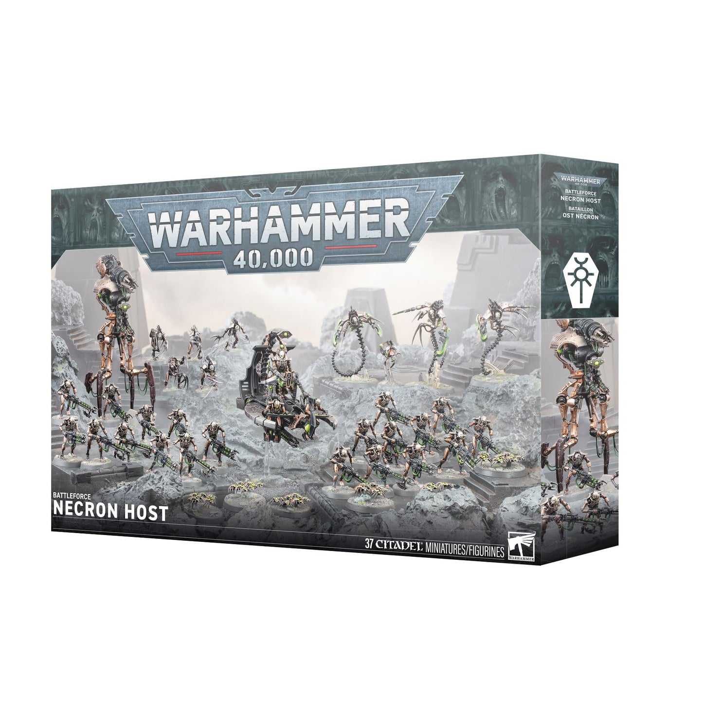 Warhammer 40,000: Necron Host Battleforce – 37 Plastic Miniatures
